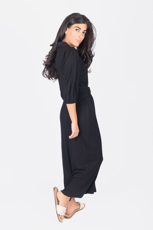 naomi-dress-3-4-sleeves-black Yakira Bella Sophia's Style-womens-sizes--6